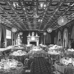 The panelled Julia Morgan Ballroom in the Merchants Exchange building